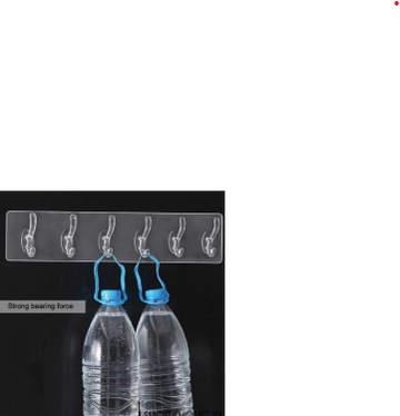 Transparent 6 Double Hooks Hanger