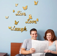 Letters Love Live Laugh with Butterfly