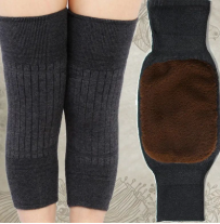 Thick Warm Wool Knee Warmer Pads – Super Elastic Knee Support Protector